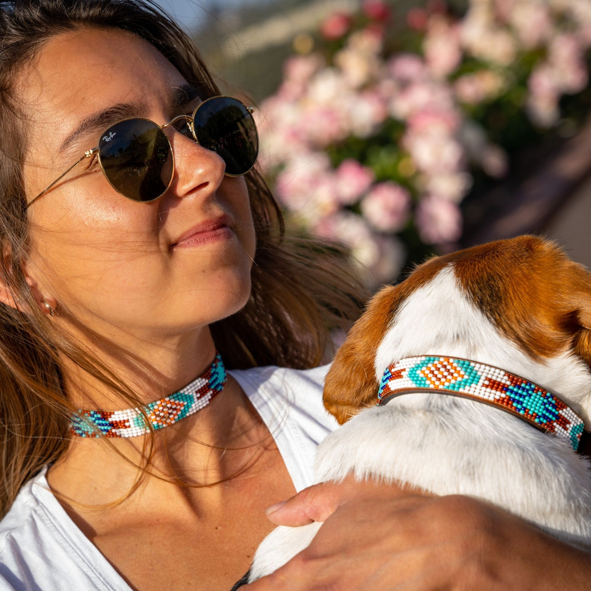 Matching choker/dog collar Aztec Bundle – Sambboho