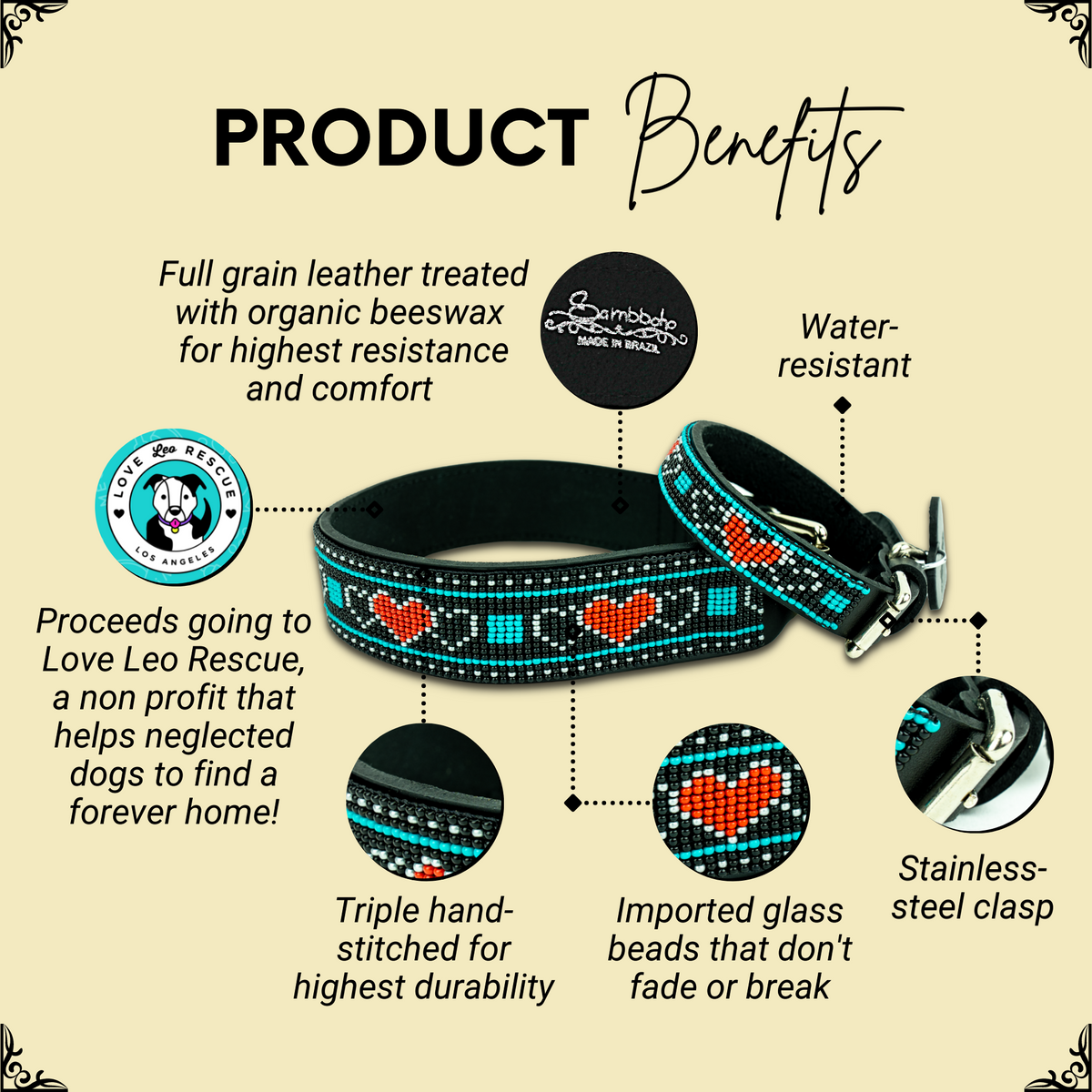 Love Leo Sambboho dog collar