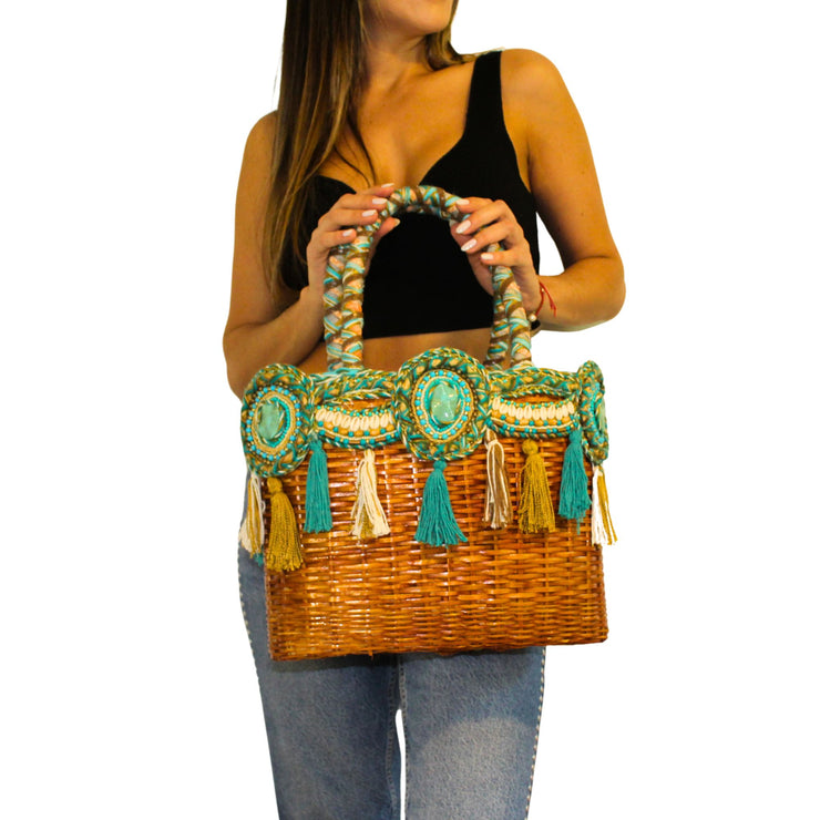 Coastal Raffia Sambboho Bag