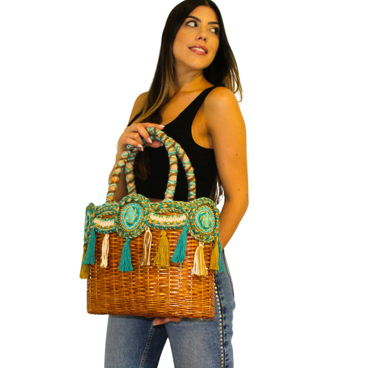 Coastal Raffia Sambboho Bag