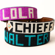 Personalized beaded name and design Sambboho dog collar