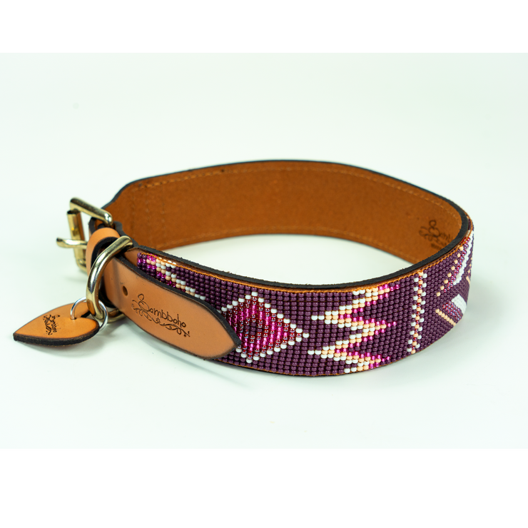 Charlotte Sambboho dog collar (made to order)
