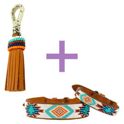 Aztec Dog Collar and Tassel Bundle