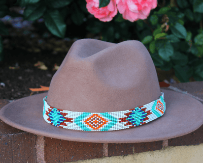 Beaded top hat bands
