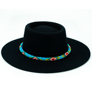 Brigitte Sambboho Hat & Blue Vogue Hatband Bundle