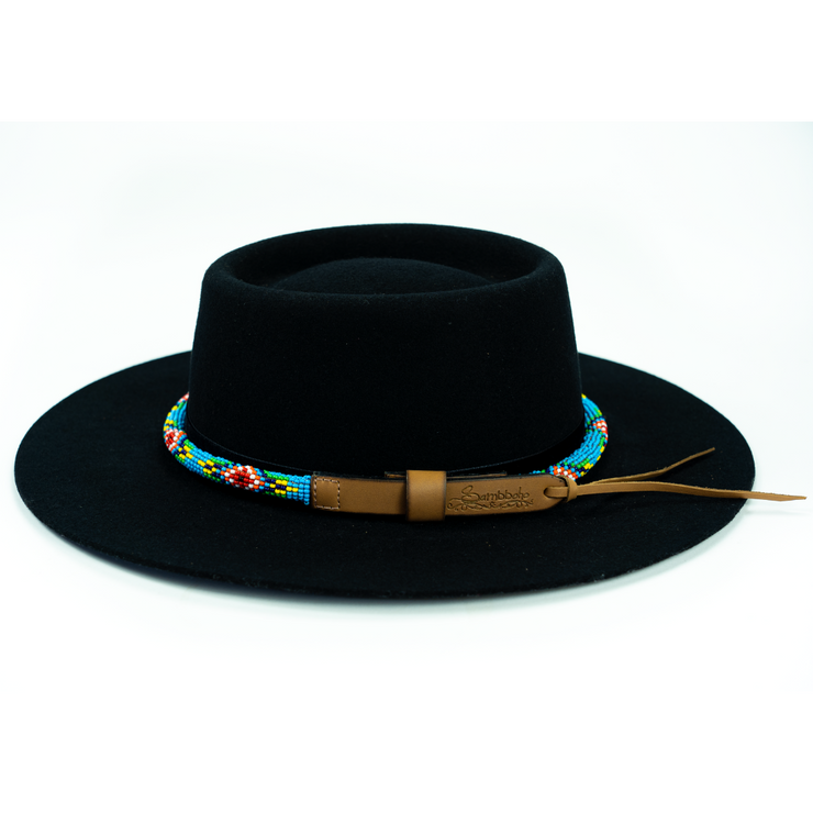 Brigitte Sambboho Hat & Blue Vogue Hatband Bundle