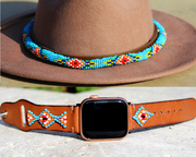 Blue Vogue Apple Watch & Hat bands bundle