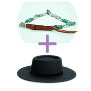 Brigitte Sambboho Hat & Aztec (flat) Hatband Bundle
