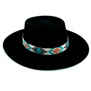 Brigitte Sambboho Hat & Aztec (flat) Hatband Bundle