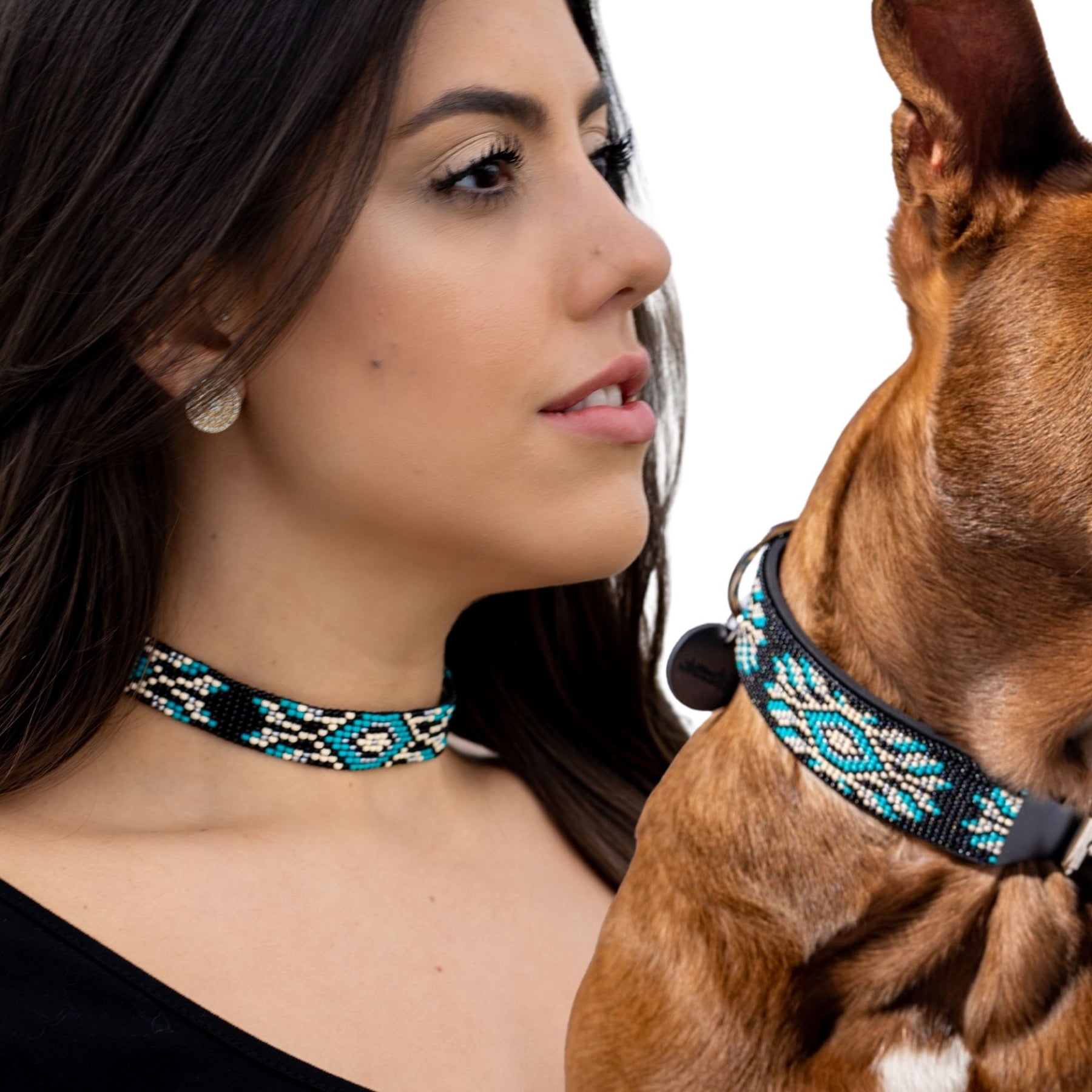 The CHASE GOLD™ Beaded Dog Necklace | 10mm 18 Karat Gold-Filled |  chilipuppers