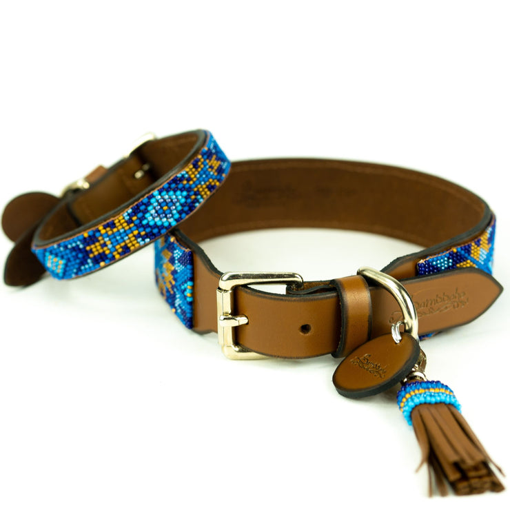 Maldives Dog Collar and Tassel Bundle