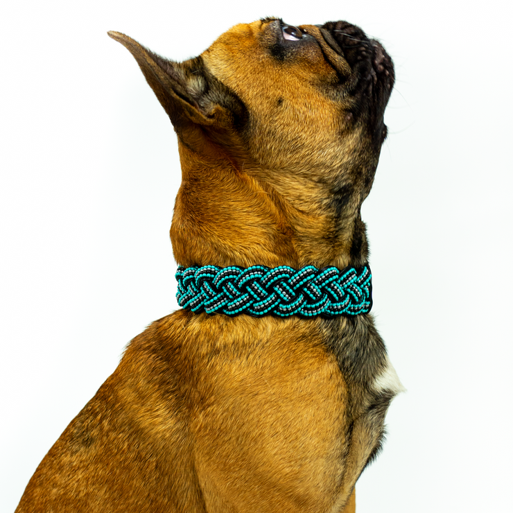 Saint Barth Braided Sambboho dog collar (made to order)