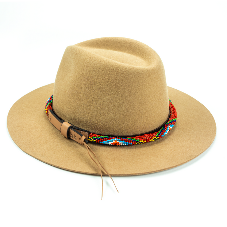 Lola Sambboho Hat & Red Vogue hatband bundle