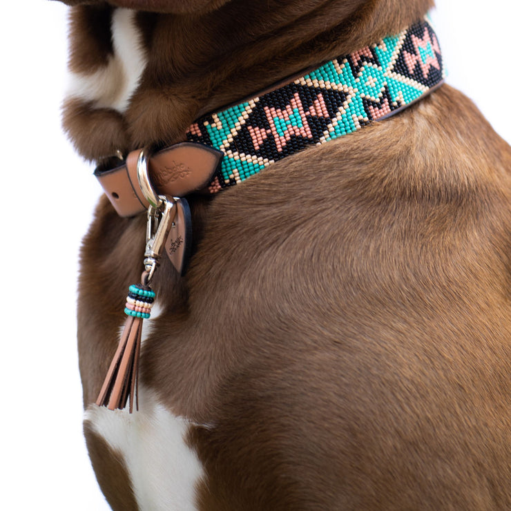 Santorini Dog Collar and Tassel Bundle