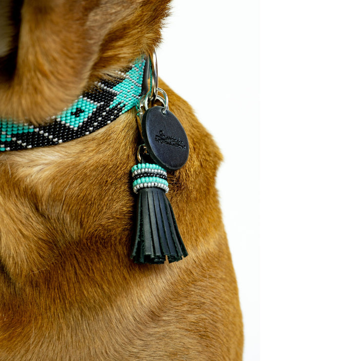 Saint Barth Dog Collar (Quick Release) and Tassel Bundle